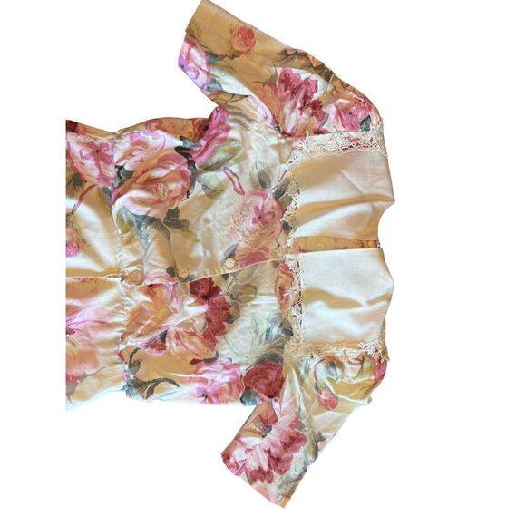 Vintage floral Prairie made in the USA dress 80’s romantic girlycore 12 - Picture 4 of 8